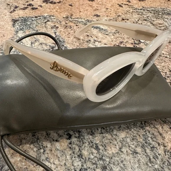 Loewe White Cat Eye Sunglasses